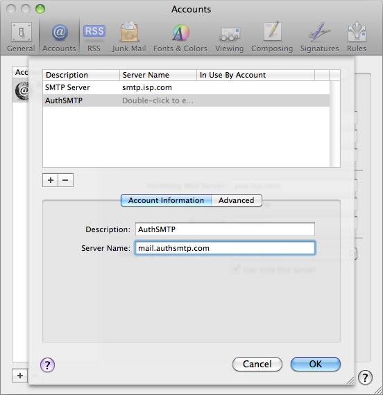 gmail outgoing mail server settings for mac mail